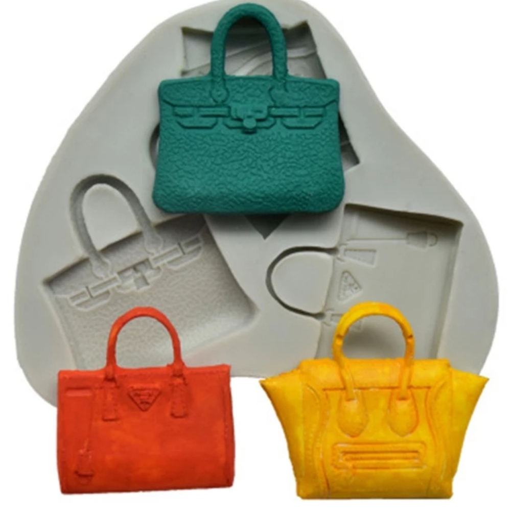 Silicone Molds Designer Handbags  3 Styles